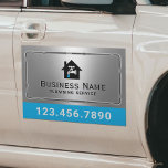 Imán Para Coche Complemento Metalizado del logotipo del grifo del<br><div class="desc">Servicio de reparación del logotipo del grifo de fontanería Metalizado de los imanes del coche del fontanero.</div>