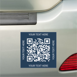 Imán para coche con código QR de empresa