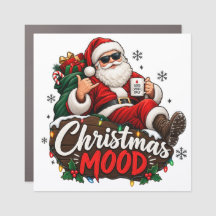 Dibujo divertido de Santa para regalo de Navidad c