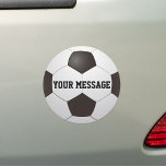 Imán Para Coche Equipo de fútbol de baloncesto de nombre personali<br><div class="desc">El imán de coches del equipo de fútbol de fútbol que se puede personalizar con nombre o mensaje. Diseñado por Thisisnotme©</div>
