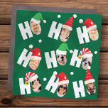 Imán Para Coche Fotos de nueve familias de modernos Santa Sat Cute<br><div class="desc">Este diseño sencillo y moderno se compone de una tipografía de guion lúdica.</div>