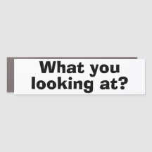 ¿Funny Bumper Sticker qué miras?