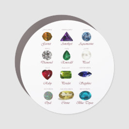 Imán Para Coche Gráfico de Birthstone