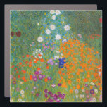 Imán Para Coche Gustav Klimt - Jardín de flores<br><div class="desc">Jardín de flores - Gustav Klimt en 1905-1907</div>