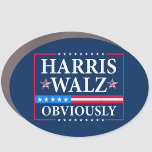 Imán Para Coche Harris Walz 2024 Obviamente<br><div class="desc">Harris Walz 2024 Obviamente</div>