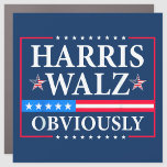 Imán Para Coche Harris Walz 2024 Obviamente<br><div class="desc">Harris Walz 2024 Obviamente</div>