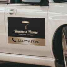 House Painter Modern Black & Gold Painting Service