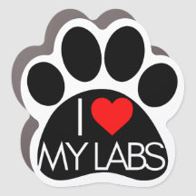 "I *heart* my Labs" (Mi *corazón* Mis labios) Impr