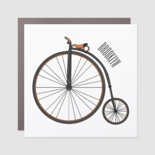 Imán Para Coche Ilustracion de personalizado de bicicletas de alta