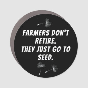 Imán Para Coche La jubilación de los granjeros graciosos 