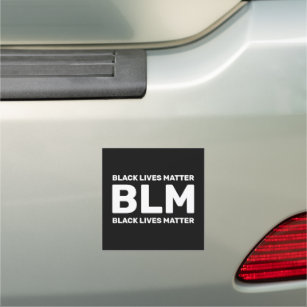 Imán Para Coche Las vidas negras del BLM importan la tipografía bl
