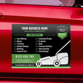 Imán Para Coche Lawn Mowing & Landscaping Business Marketing