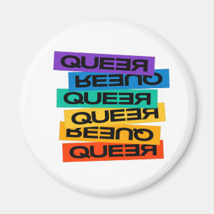 Imán para coche. LGTB+Orgullo. Raro. Chapa