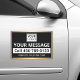 Imán Para Coche Logo del servicio de negocios gradiente dorado bla (Business service logo black white golden gradient car magnet)