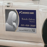 Imán Para Coche Logotipo de la Casa de Oro - Foto de la Marina Rea<br><div class="desc">Logotipo de la Casa de Oro Realtor Real Navy Photo Car Magnet.</div>