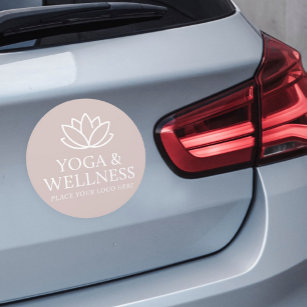 Imán Para Coche Logotipo de Yoga Studio Circle Car Magnet Promotio