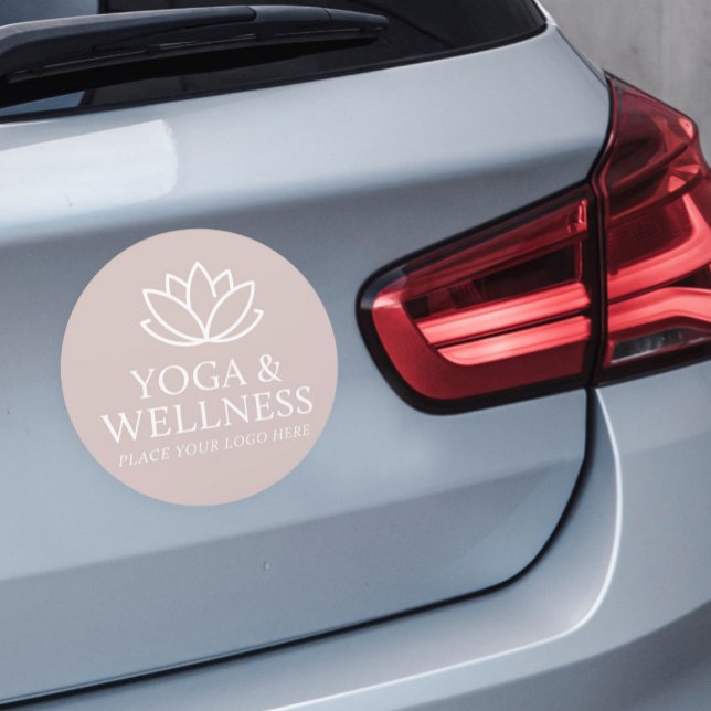 Imán Para Coche Logotipo de Yoga Studio Circle Car Magnet Promotio (Subido por el creador)
