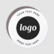 Imán Para Coche Logotipo simple con negocio de texto (Anverso)