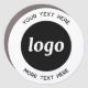 Imán Para Coche Logotipo simple y negocio de texto (Anverso)