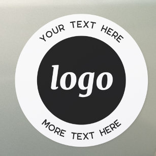 Imán Para Coche Logotipo simple y negocio de texto