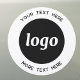 Imán Para Coche Logotipo simple y negocio de texto (Logo with text business promotional car magnet)