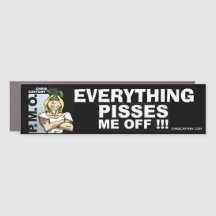 Me Pisses Off Car Magnet