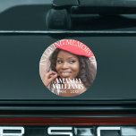 Imán Para Coche Moda conmemorativa elegante | Foto Personalizado d<br><div class="desc">Personalizado Elegant Funeral Favor Photo Tribute Car Magnet,  un diseño sencillo,  moda y moderno con sofisticado tipo de letra serif,  nombre personalizado,  fecha y fotos. Sin orden mínima.</div>