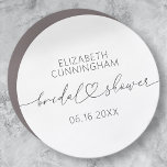 Imán Para Coche Moderna Sencilla Elegante Ministero Corazón Ducha<br><div class="desc">Este diseño sencillo y moderno se compone de sans serif y de una juguetona tipografía cursiva con corazones doodle. Perfecto para los bodas de la fiesta de novias.</div>