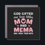 Imán Para Coche Mother Art | God Gifted Mom and Mema Birthday<br><div class="desc">Mother Art | God Gifted Mom and Mema Birthday</div>