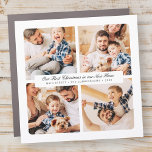 Imán Para Coche Nuestra Primera Navidad En Nuestro Nuevo Hogar Mod<br><div class="desc">El diseño está compuesto por una tipografía moderna de moda con fuentes sans serif y serif. Añade fotos personalizados de la familia y del nuevo hogar y año.</div>