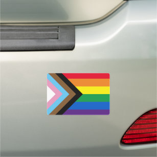 Imán Para Coche Orgullo inclusivo arco iris Bandera gay Lgbtq