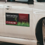 Imán Para Coche Paisajismo El Cuidado Del Césped Moscando Negro Y<br><div class="desc">Magnate de coches del Servicio Profesional de Atención al Jardín de la Vegetación.</div>