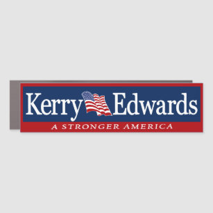Imán Para Coche Parachoque de Kerry Edwards '04 John Kerry 2004