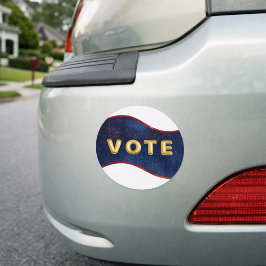 Imán Para Coche Patriotic Blue Wave Vote