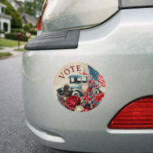 Patriotic Vintage Truck