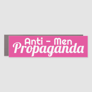 Imán Para Coche Pegatina de parachoques de propaganda rosa contra 