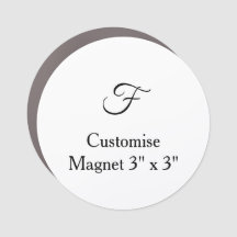 personaliza cuadrado simple personalizado de 3" x