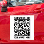 Imán Para Coche Personalizado Código QR Vehículo de pequeña empres<br><div class="desc">Personalizado Código QR Escaneado Vehículo de Pequeña Empresa Magnet de coches</div>
