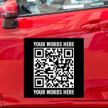 Imán Para Coche Personalizado Código QR Vehículo de pequeña empres<br><div class="desc">Personalizado Código QR Escaneado Vehículo de Pequeña Empresa Magnet de coches</div>