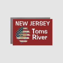 Personalizado New Jersey State Car Magnet