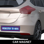 Imán Para Coche Regístrate Para Votar En Las Elecciones De 2024<br><div class="desc">Regístrate para votar por la etiqueta del parachoques electoral de 2024. Cambie fácilmente el texto,  como desee.</div>