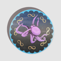 Rótulo de hex Octopus Animal Guide
