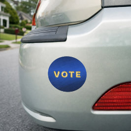 Imán Para Coche Royal Blue Metallic Graphic Vote