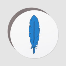SCA Clan Blue Feather Car Magnet