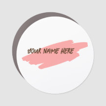 Su Nombre Aquí, Personalizar Magnet Badge
