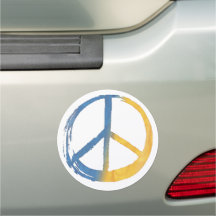 Ucraniano - Símbolo de PAZ Rótulo contra la guerra