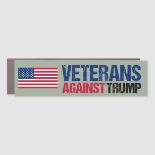 Imán Para Coche Veteranos contra la política Trump