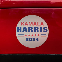 Imán Para Coche Votar por Kamala Harris 2024 Redondo de coches