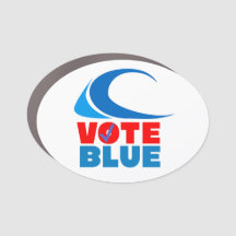 VOTO AZUL (ola azul) Magnet de coche
