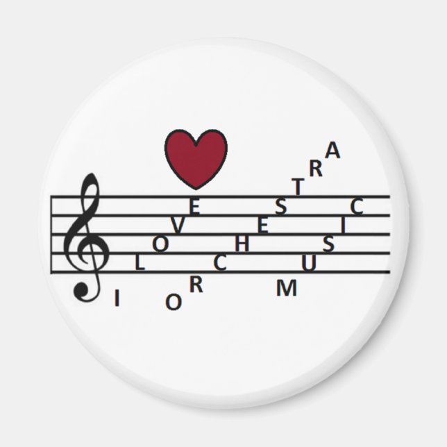 Imán Para el amante de la música orquistra (Frente)